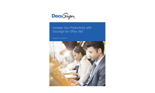 Aumente su productividad con Docusign para Office 365